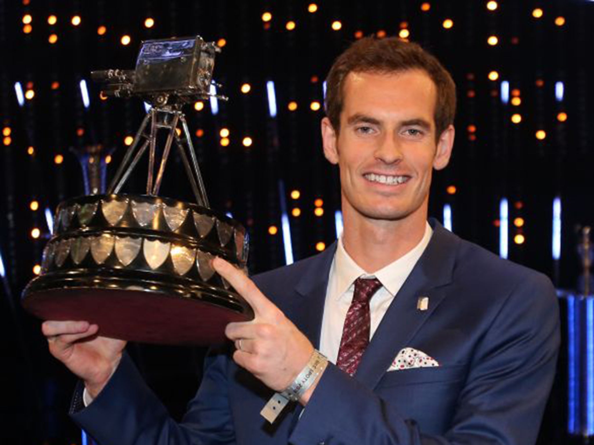 Andy Murray after winning SPOTY for a second time