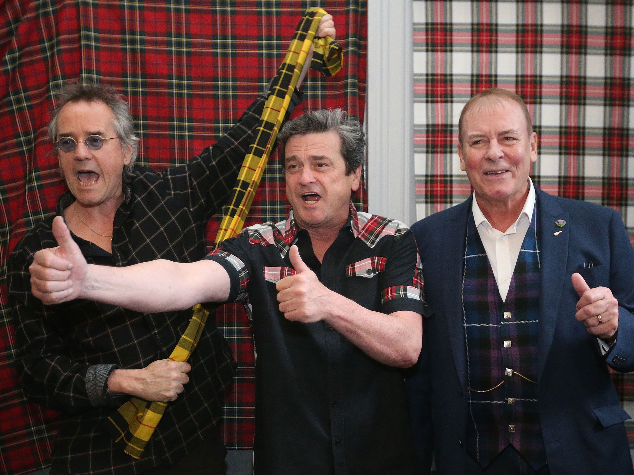 Stuart Wood, Les McKeown and Alan Longmuir announce their reunion