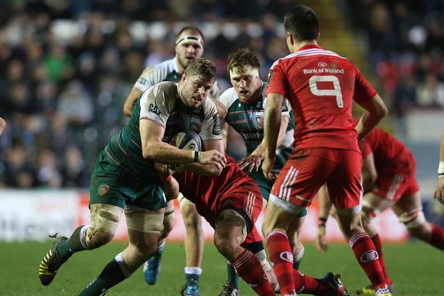 Leicester back-row Ed Slater starred in the win over Munster