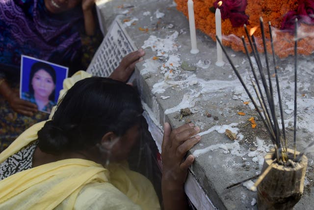 The relatives of the Rana Plaza disaster verdicts weep as they remember them two years on