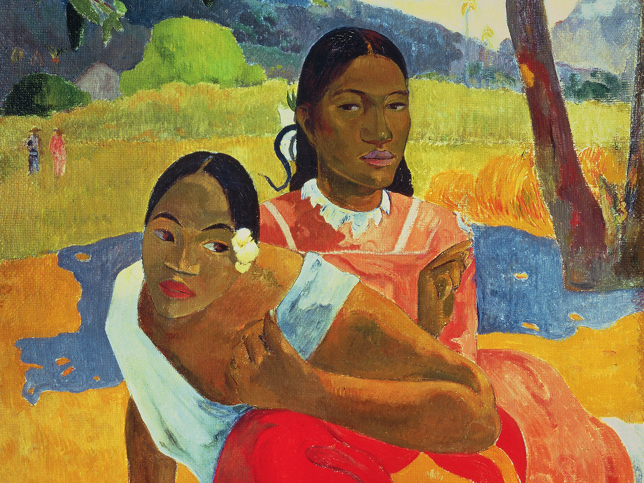 Nafea Faaipoipo (When are you Getting Married?), 1892 (oil on canvas) by Gauguin