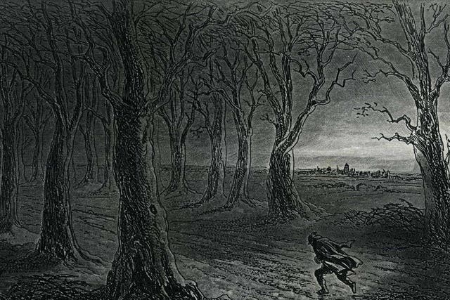Dark deeds: in Dickens’s work, as this illustration from 'Little Dorritt' shows, winter nights are a time for skulduggery