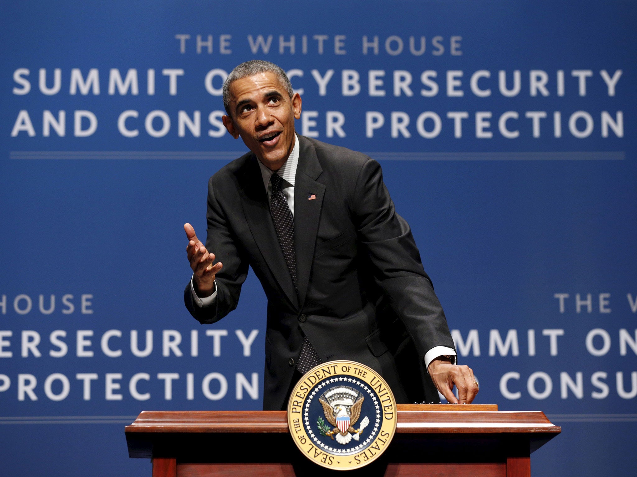 During a speech earlier in the year, Obama said: “There’s only one way to defend America from these cyber threats and that is through government and industry working together, sharing information as true partners.”