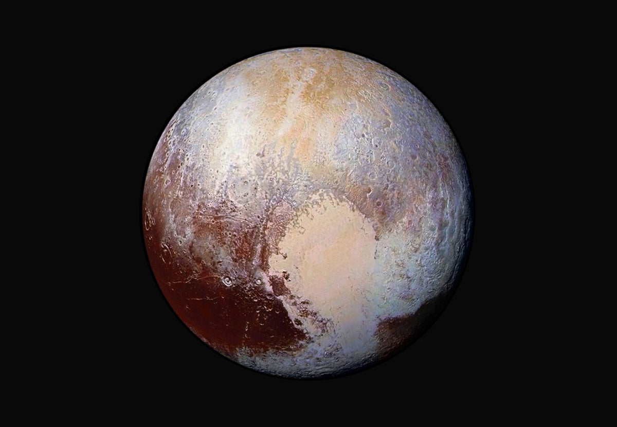 What are the strange 'floating hills' on Pluto?