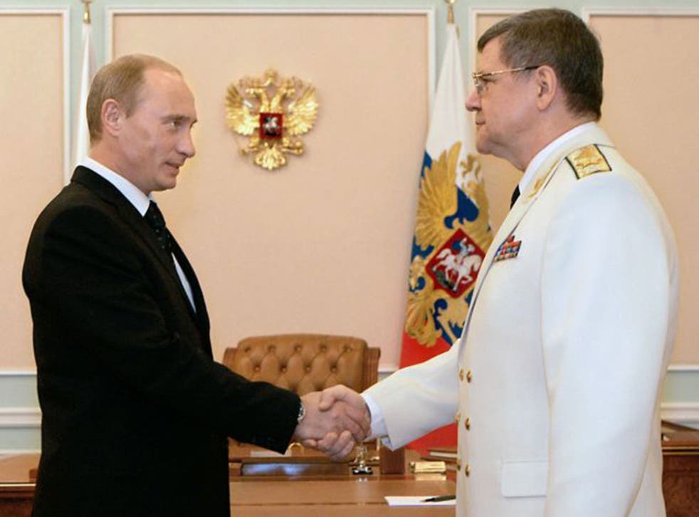 Vladimir Putin with prosecutor general Yuri Chaika