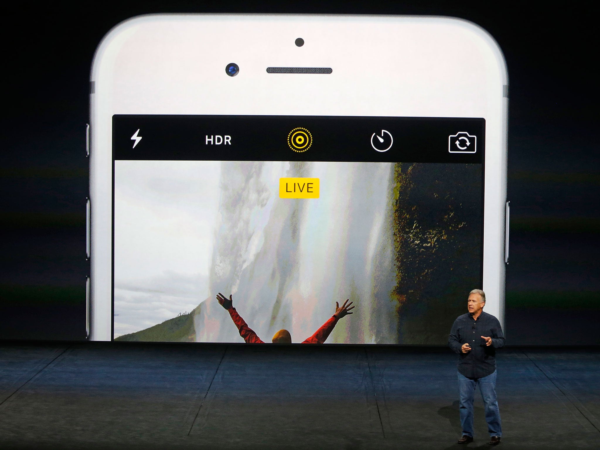 Phil Schiller, Senior Vice President of Worldwide Marketing at Apple Inc, speaking about the live photo capability for new iPhone 6 in September