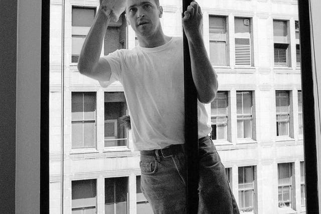 David Sedaris cleaning his apartment in New York in 1993