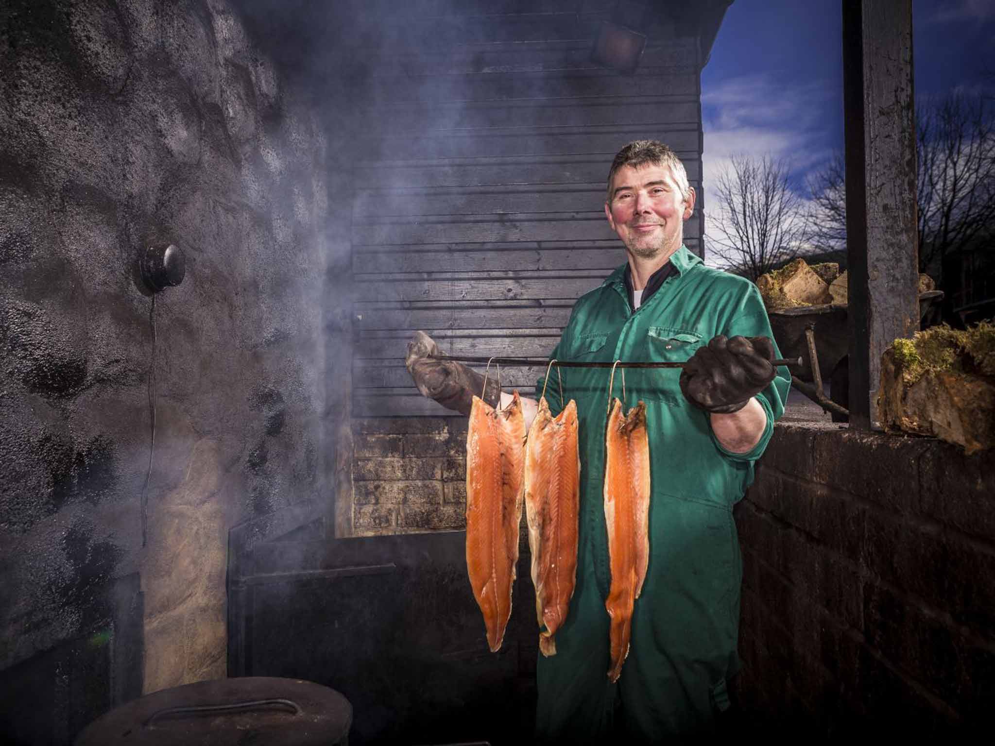 A catch at Inverawe Smokehouse