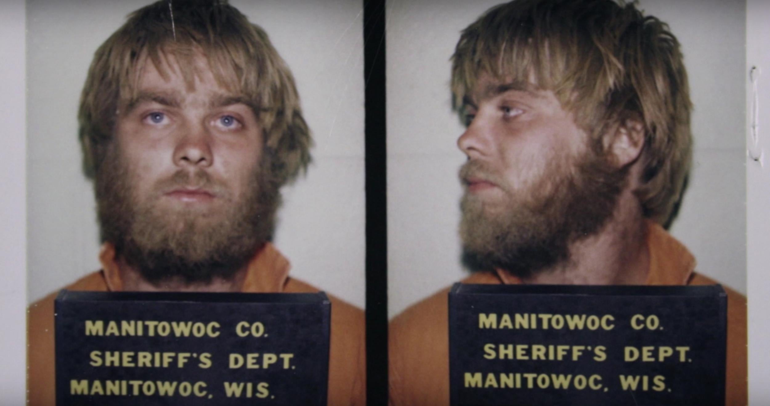 Steven Avery's mugshot, taken after his arrest in 1985