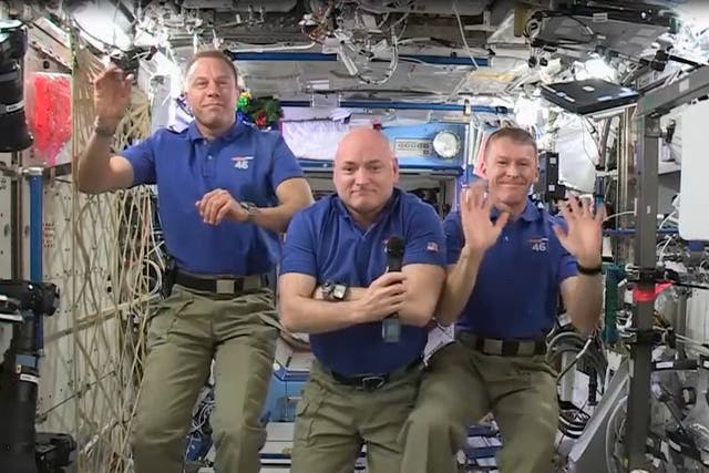Tim Peake delivers Christmas video message from International Space Station