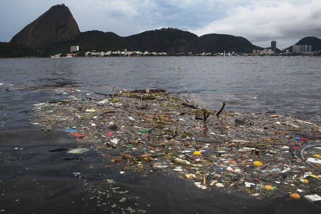 The 147-square-mile Guanabara Bay is inundated with raw sewage and tons of rubbish every day from low-income communities around it