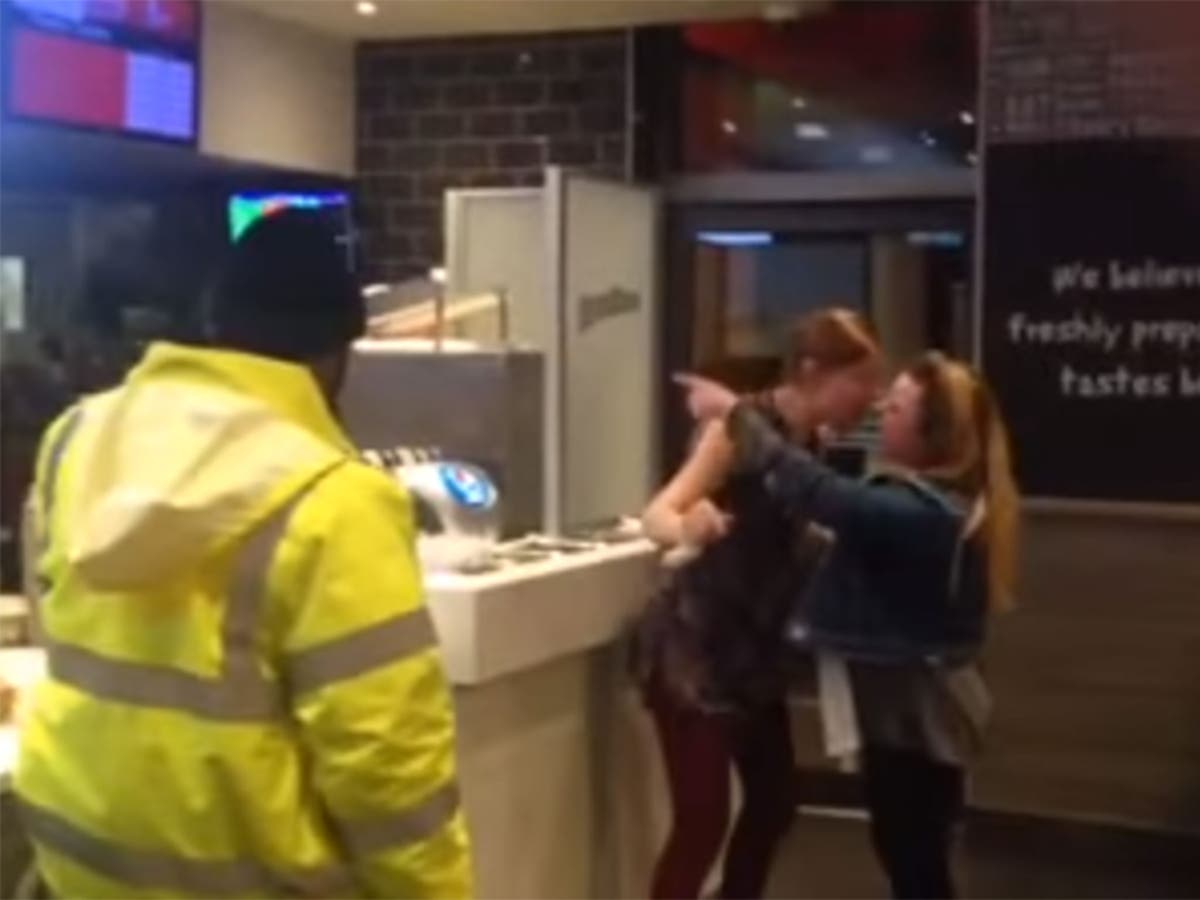 ‘Racist’ Manchester KFC rant Woman caught on camera screaming at staff