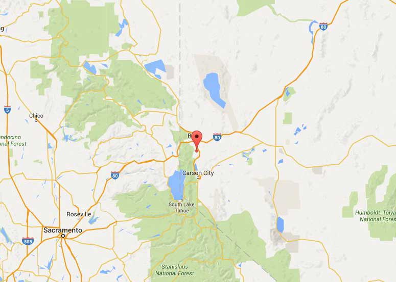 The earthquake struck near Reno in the US state of Nevada