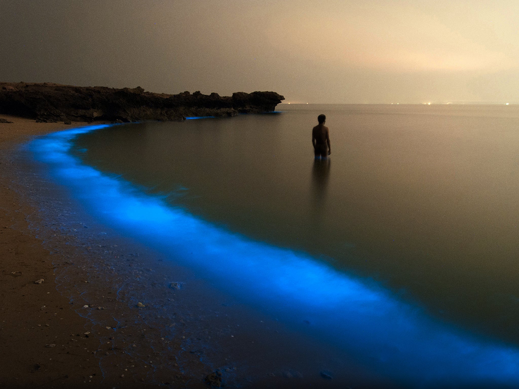 "Bioluminous Larak" by Pooyan Shadpoor: While walking along the shore of Larak, Iran—an island in the Persian Gulf—Your Shot member Pooyan Shadpoor came across the luminous scene in the photo above. The “magical lights of [the] plankton ... enchanted me so that I snapped the shot,” he writes.