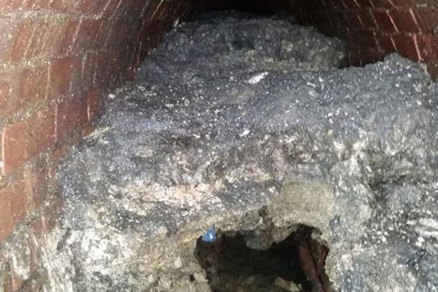A massive 'fatberg' made up of grease, rubbish and human waste has been discovered in a London sewer