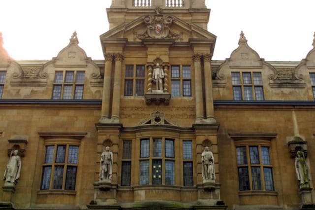 Cecil Rhodes on Oriel College in Oxford