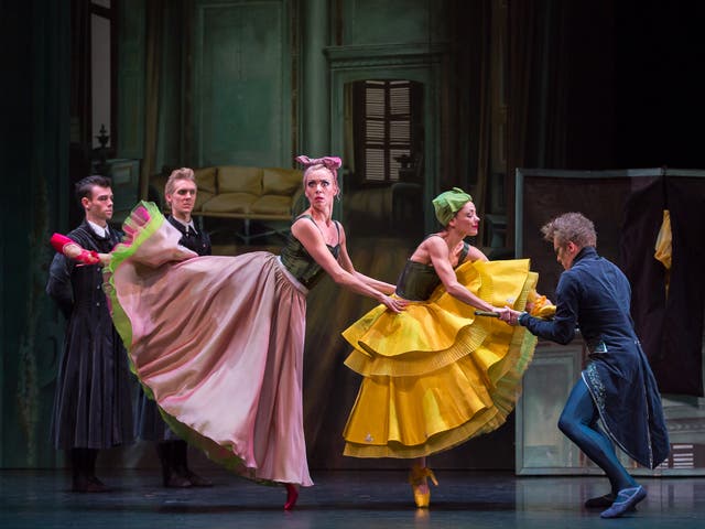 Jamie Reid, Matthew Broadbent, Eve Mutso, Sophie Martin, and Jamiel Laurence in Christopher Hampson's Cinderella