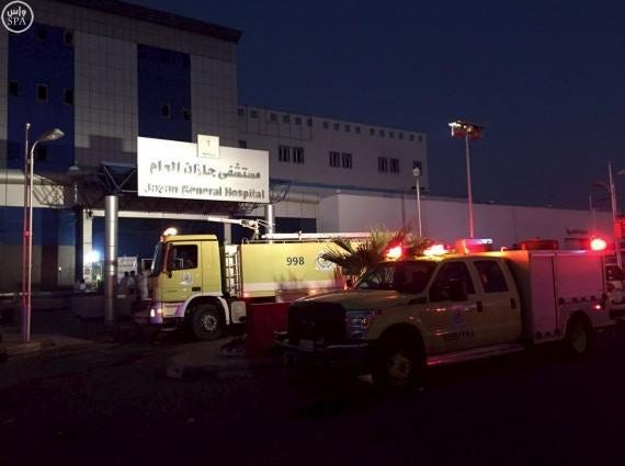 The blaze broke out in the intensive care and maternity wards at Jazan General Hospital in the south-west port city of Jazan shortly before dawn