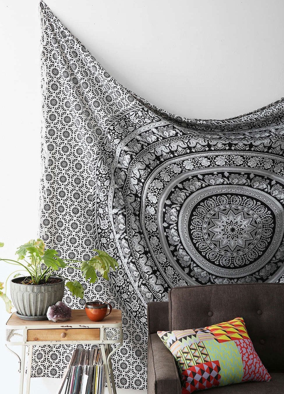 Tapestry on wall