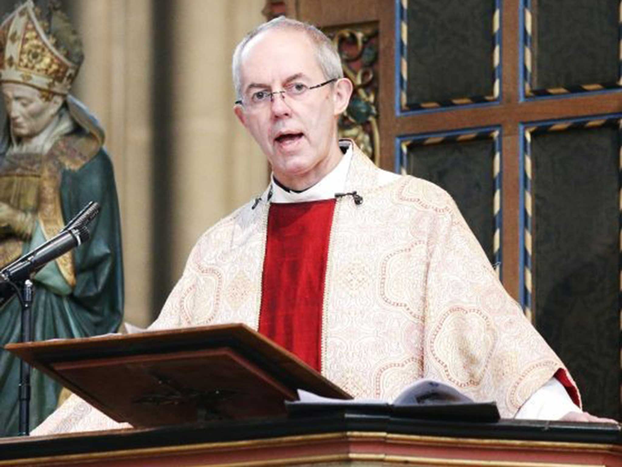 &#13;
Welby gave his annual Christmas Day sermon at Canterbury Cathedral &#13;