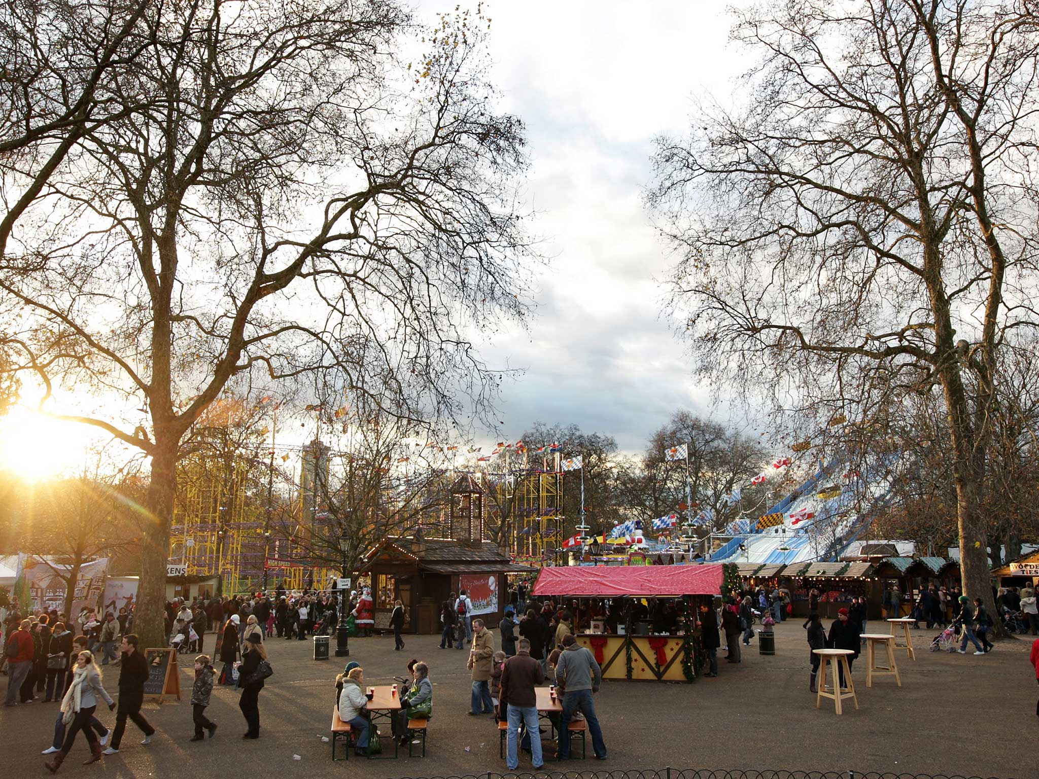 Families enjoy Winter Wonderland in Hyde Park