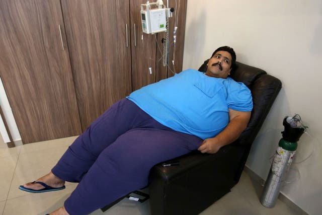 Andres Moreno is considered to be the world's most obese man