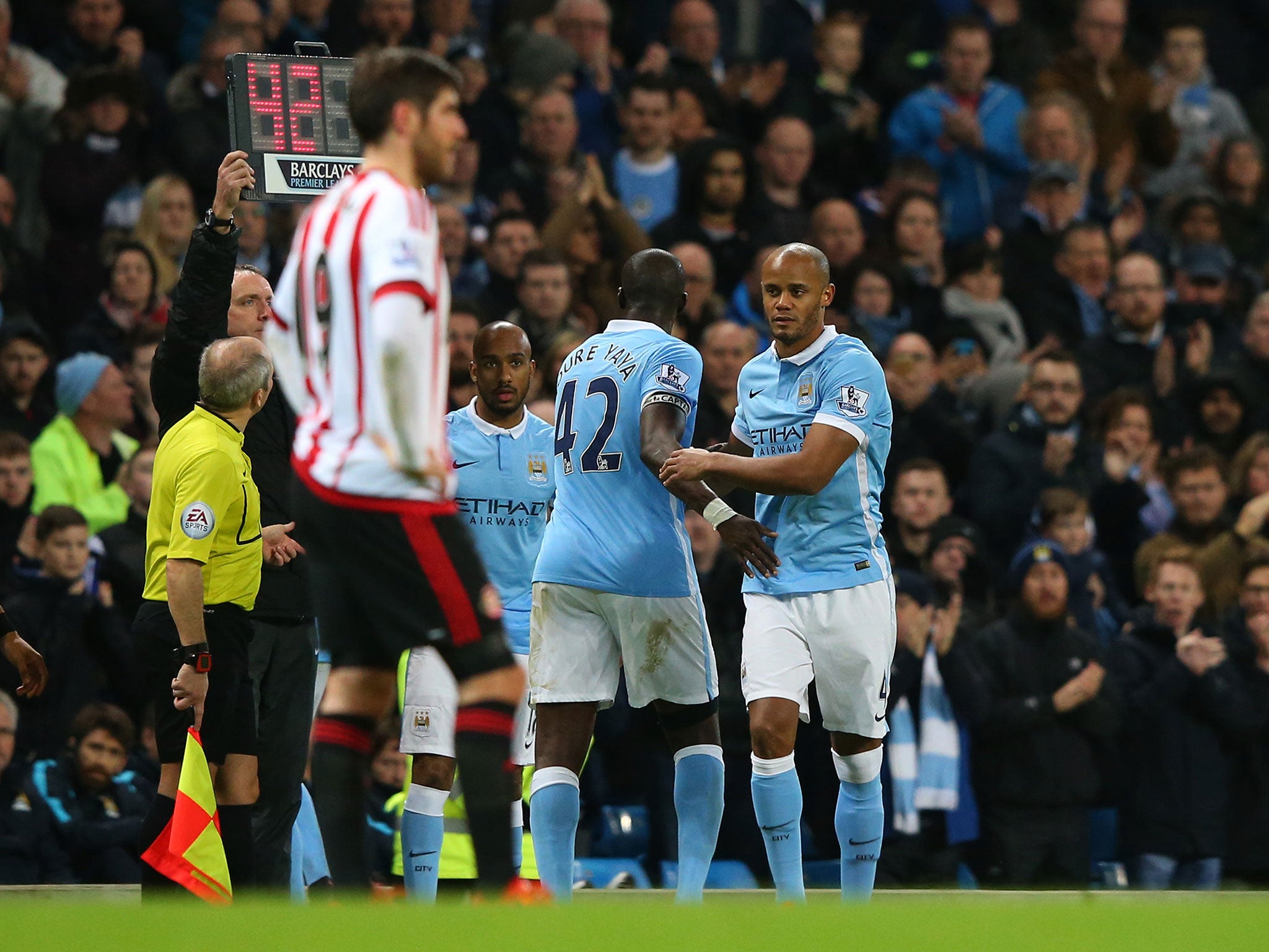 Vincent Kompany's Manchester City return lasted just nine minutes
