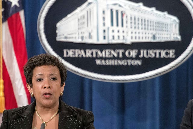 Loretta Lynch speaks about the Fifa corruption scandal earlier this month