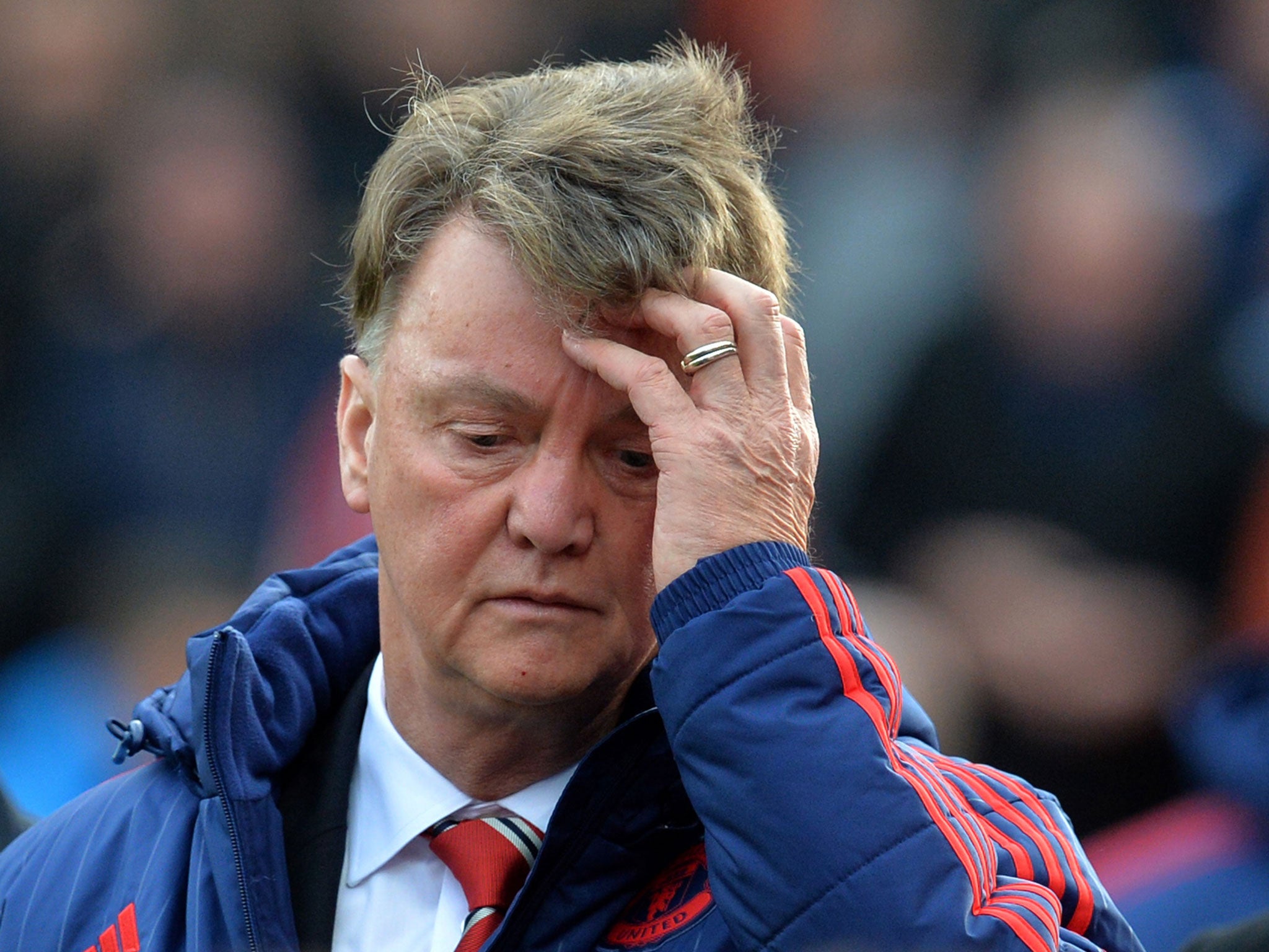 Manchester United manager Louis van Gaal gave no assurances he would remain manager