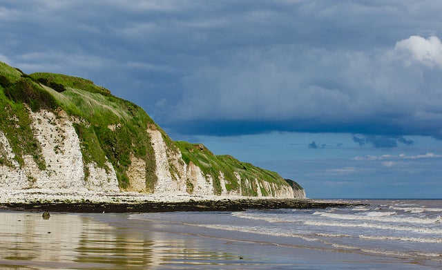 The man was pulled out of the waters just off Bridlington's seafront