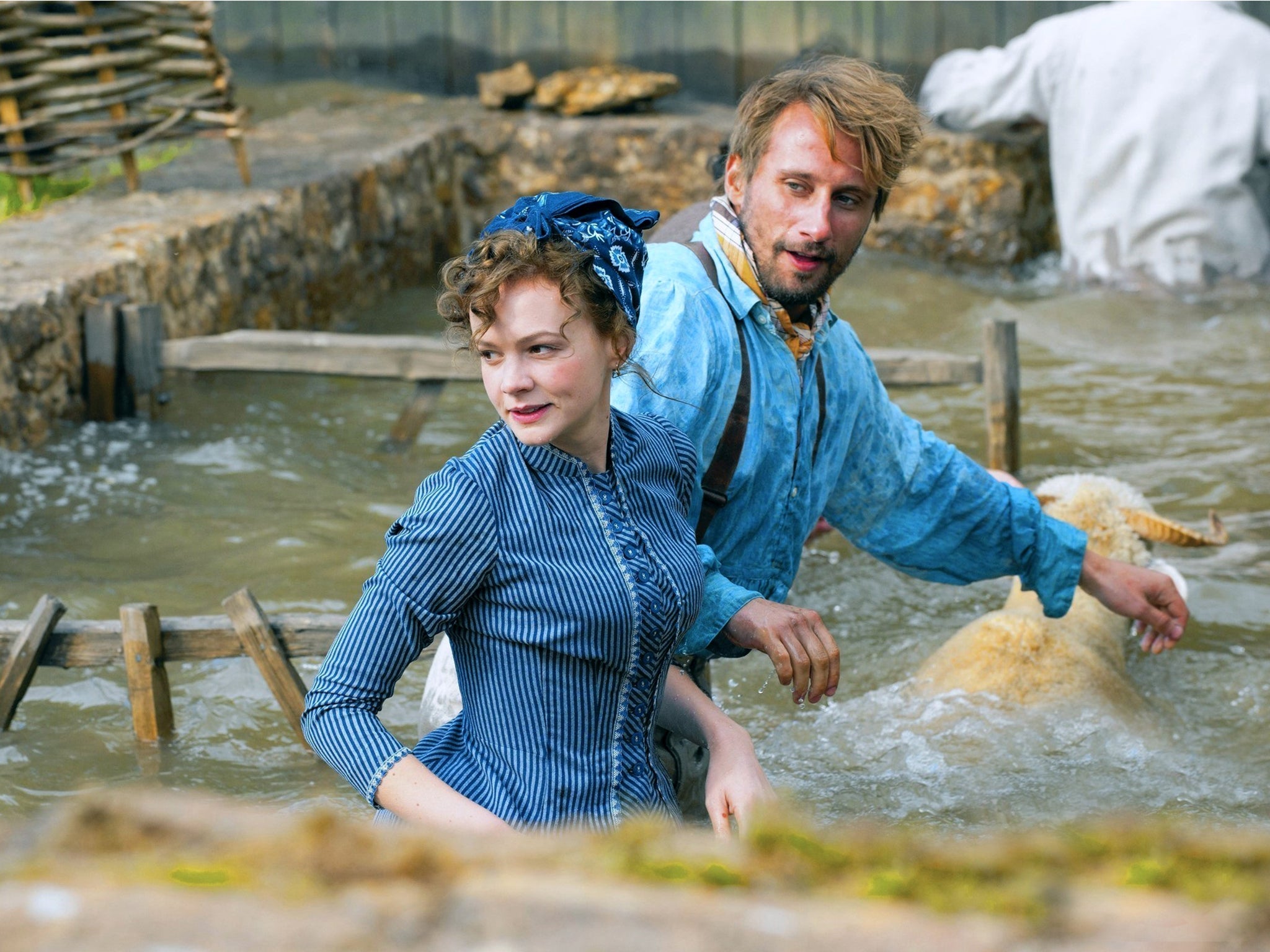 With Carey Mulligan in 'Far From the Madding Crowd'