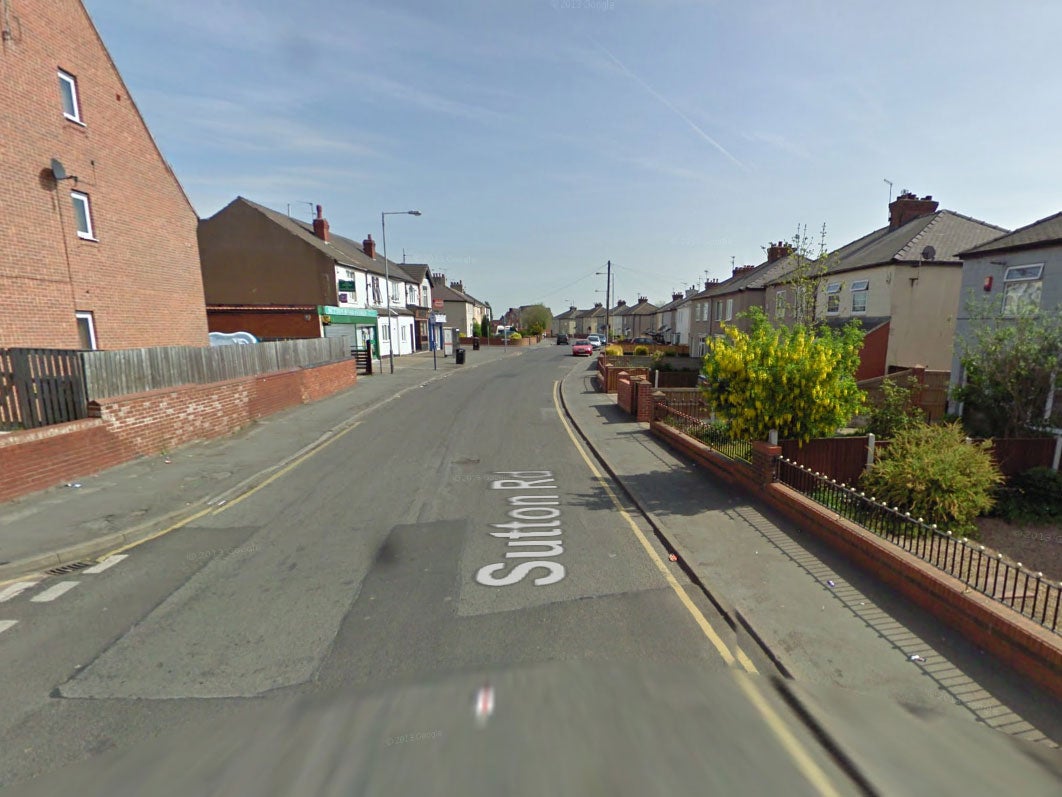 Sutton Road in Askern, Doncaster, where the crash took place