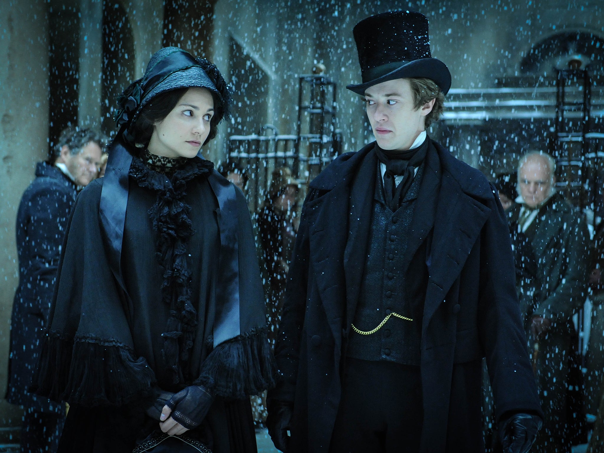 Tuppence Middleton as Miss Havisham with Joseph Quinn’s Arthur Havisham in Tony Jordan’s excellent ‘Dickensian’