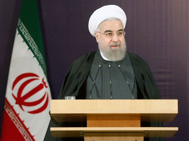 Iranian President Hassan Rouhani criticised Muslim countries for 'being silent in the face of all the killing and bloodshed'