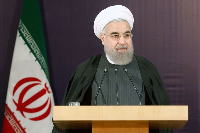 Iranian President Hassan Rouhani criticised Muslim countries for 'being silent in the face of all the killing and bloodshed'