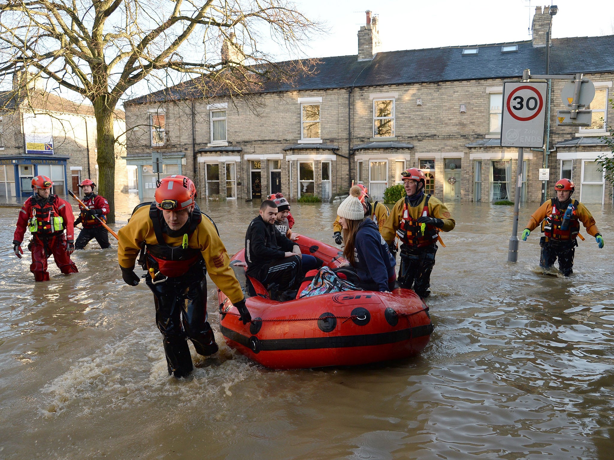 Hundreds of people have been evacuated from their homes in York