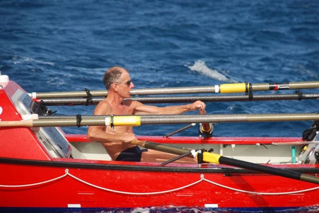 John Beeden took more than six months to complete the 6,100-nautical-mile row across the Pacific