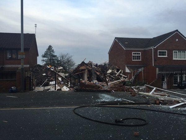 Wolverhampton police confirmed the lady had been released from the rubble of her home