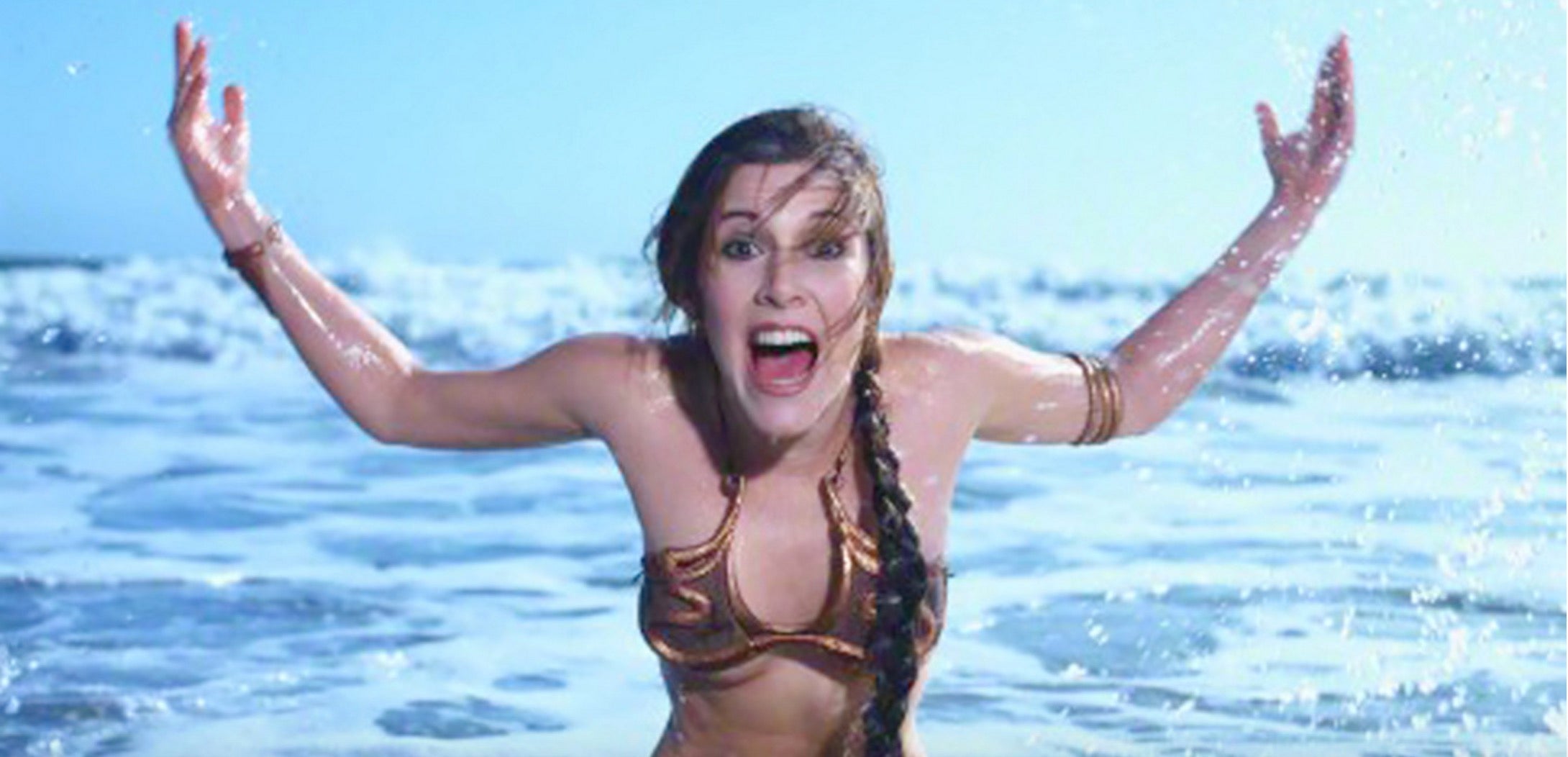 carrie fisher hot bikini