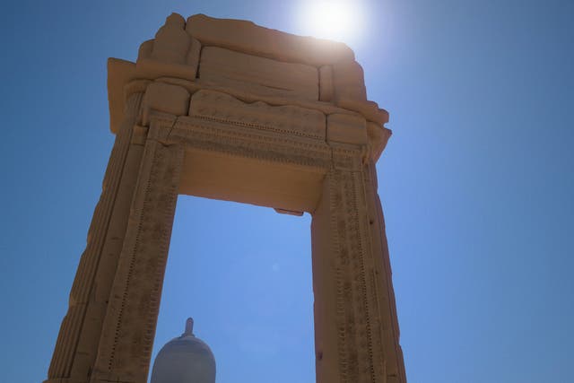 Digital renderings of the proposed Syrian arch of Palmyra