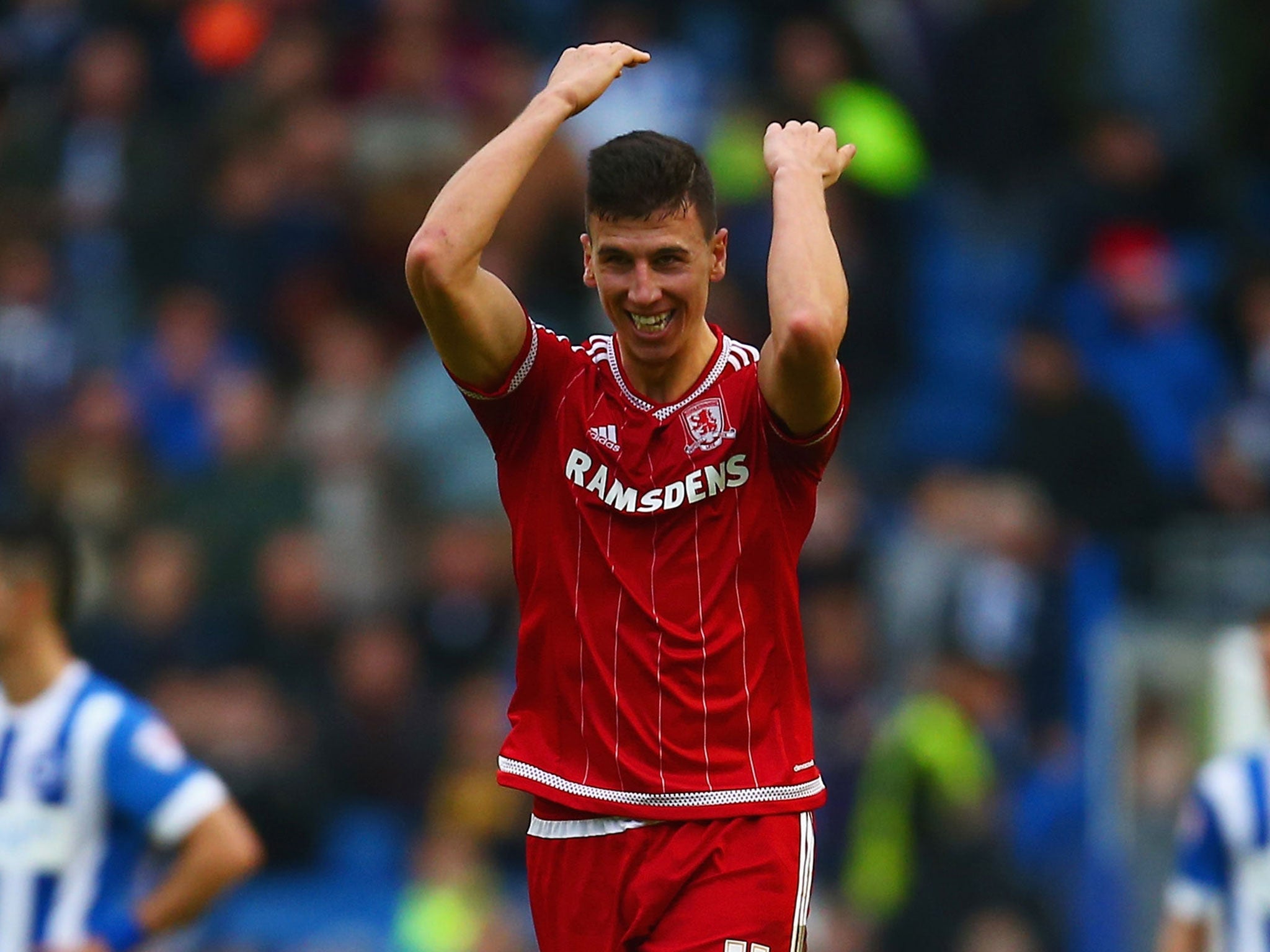 &#13;
Daniel Ayala produced a vital goal-line clearance 10 minutes from time for Boro &#13;