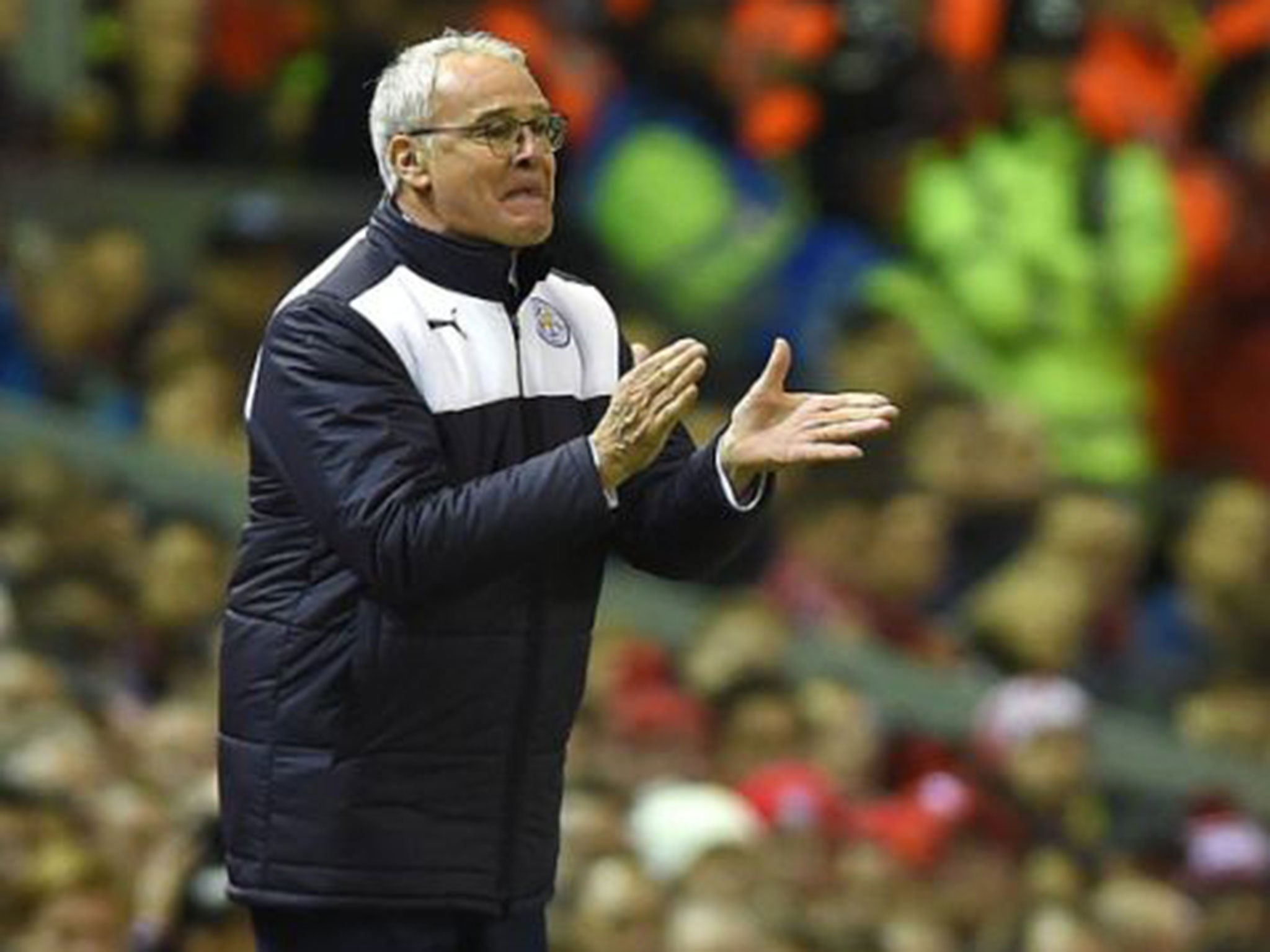 The Leicester City manager Claudio Ranieir