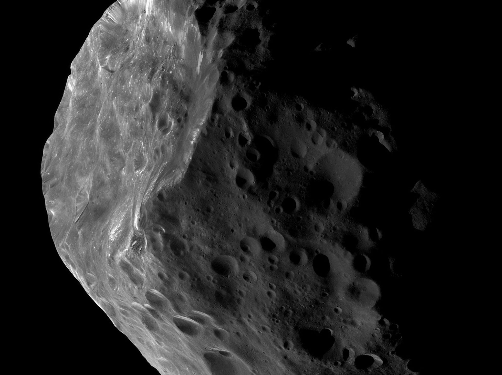 Because they are so distant from the Earth, Centaurs appear as pinpricks of light in even the largest telescopes. Saturn's 200-km moon Phoebe, depicted in this image, seems likely to be a Centaur that was captured by that planet's gravity at some time in the past. Until spacecraft are sent to visit other Centaurs, our best idea of what they look like comes from images like this one, obtained by the Cassini space probe orbiting Saturn