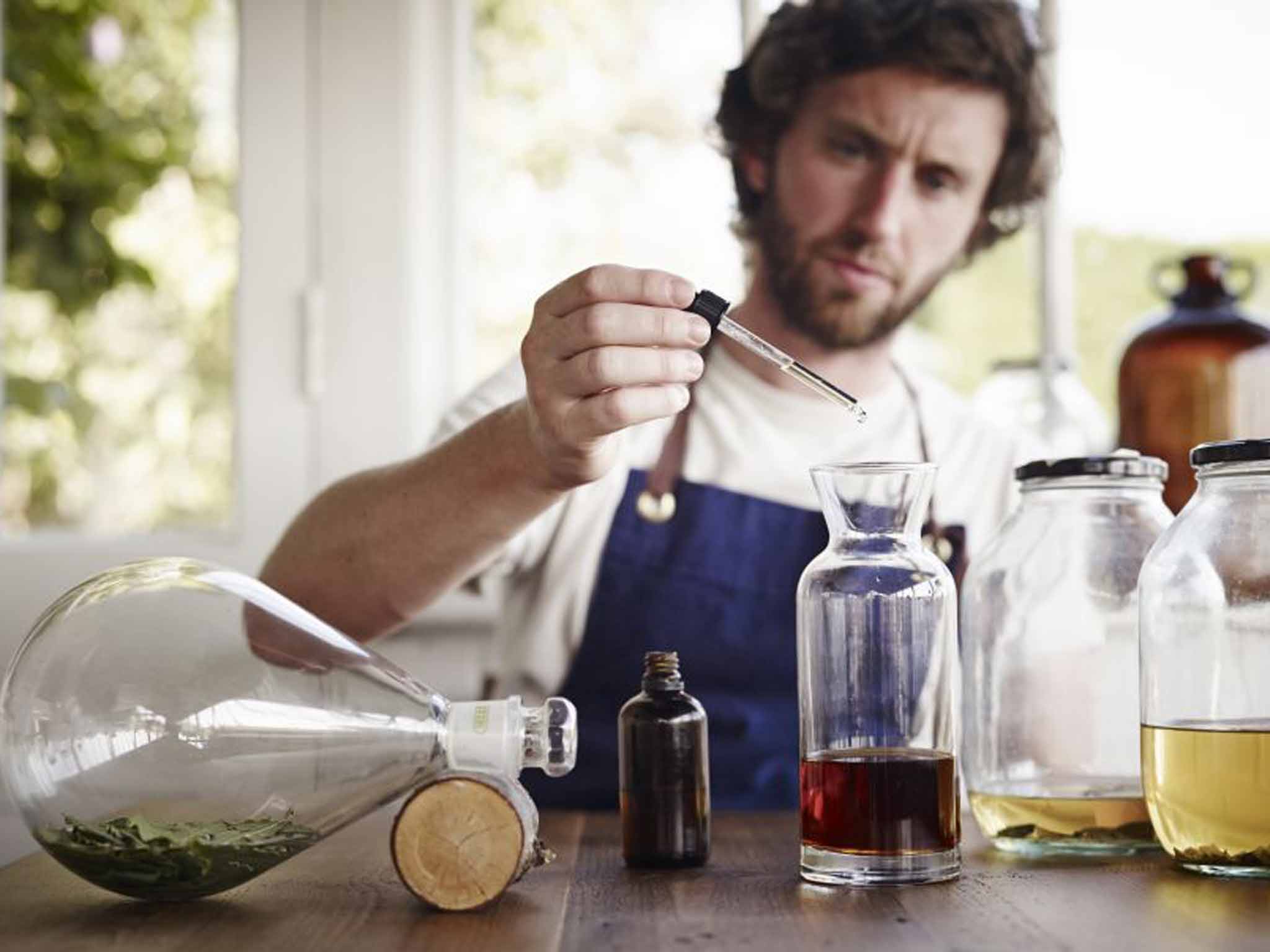 A mixologist at The Ethicurean in Bristol