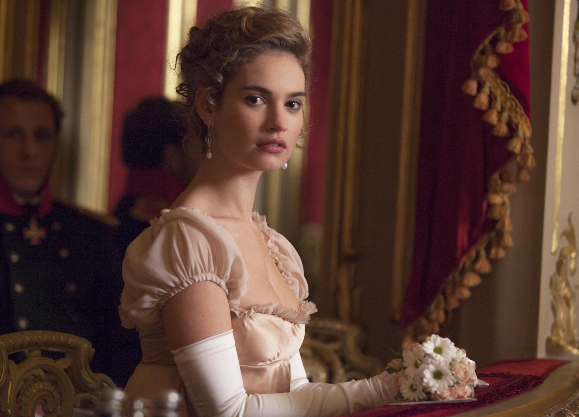Lily James in the BBC's adaptation of War and Peace