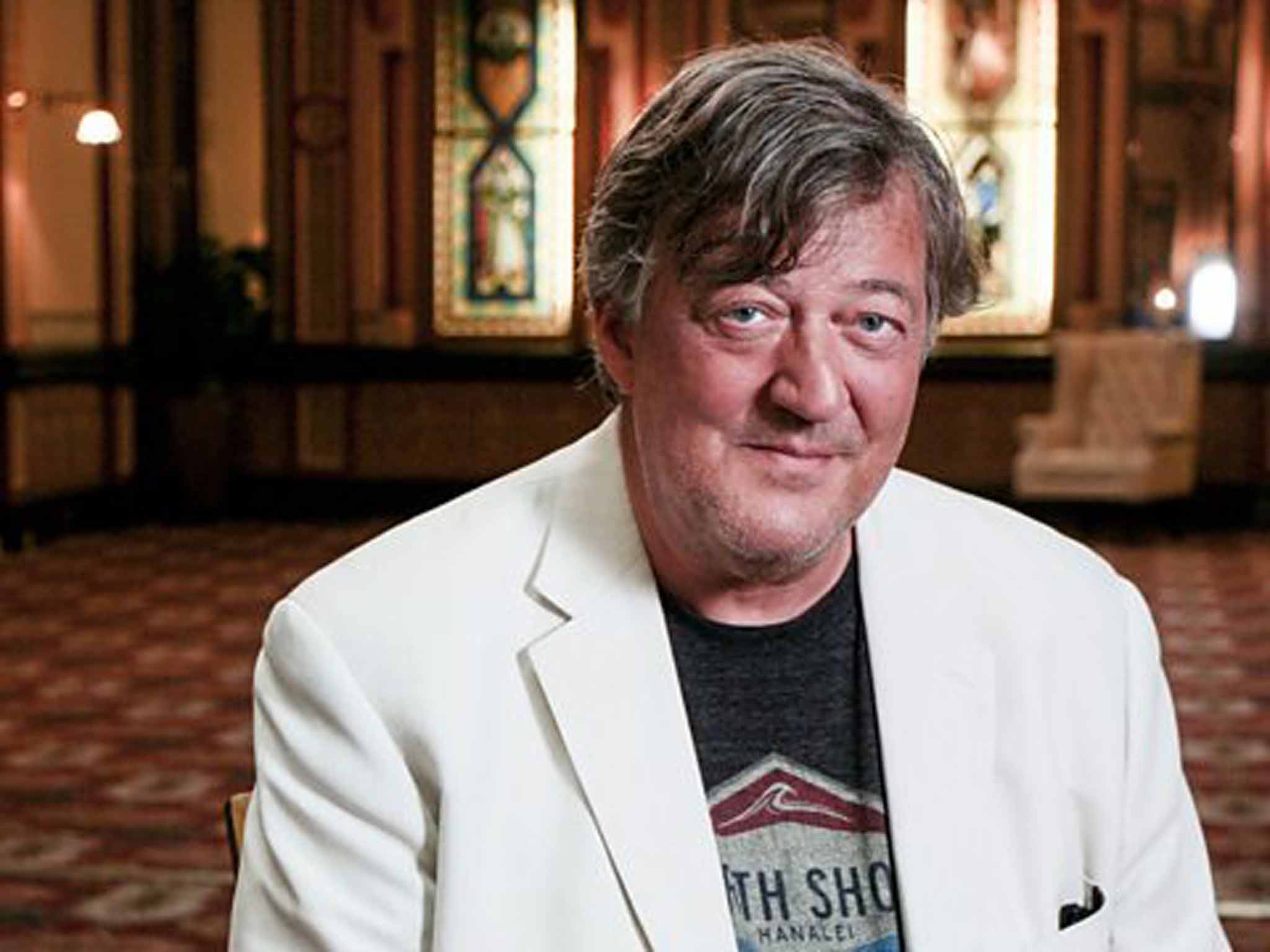 Stephen Fry has shown his support for humanist ceremonies