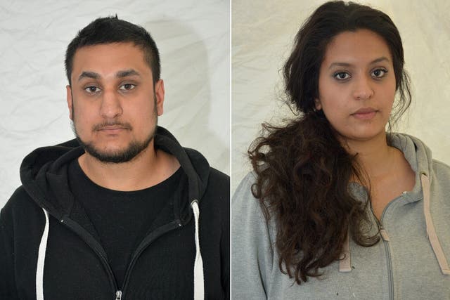 Mohammed Rehman and Sana Ahmed Khan, who were convicted at the Old Bailey on December 29, 2015
