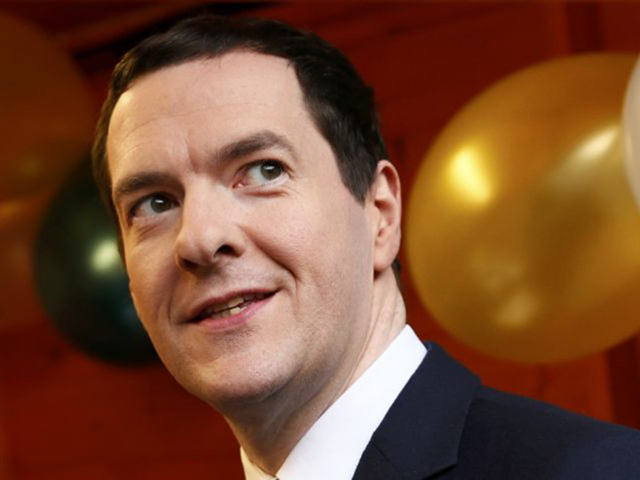 Chancellor of the Exchequer George Osborne during a tour of the Small Business Saturday Christmas Fair at the Treasury