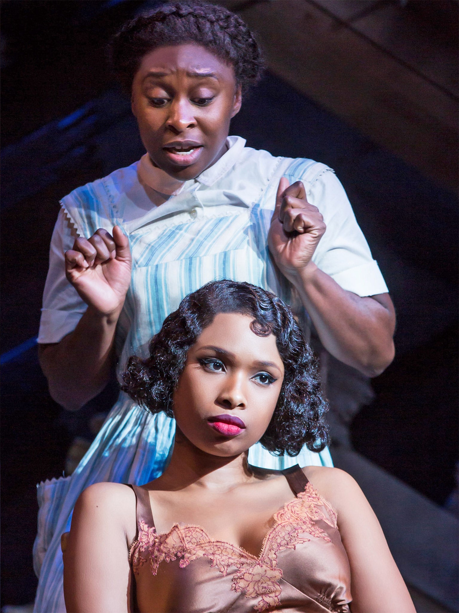 Georgia on my mind: Cynthia Erivo (top) and Jennifer Hudson in 'The Color Purple'