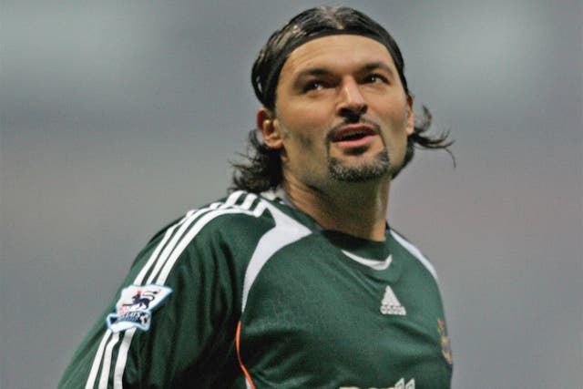 Srnicek in 2006, during his second stint at St James’ Park; he will always be a folk hero on Tyneside